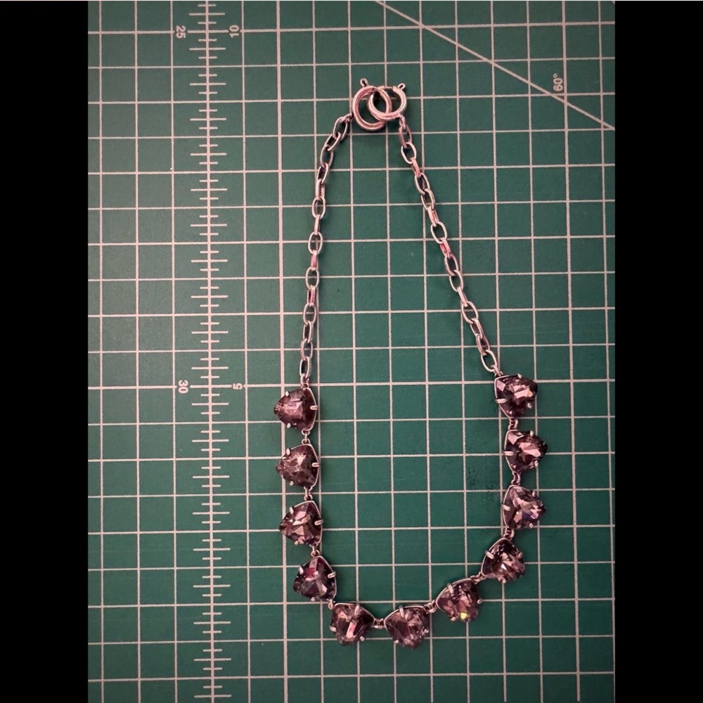 Vintage Stella & Dot Smoky Crystal Necklace